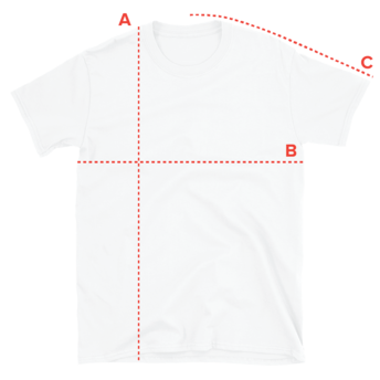 T-shirt Product measurements