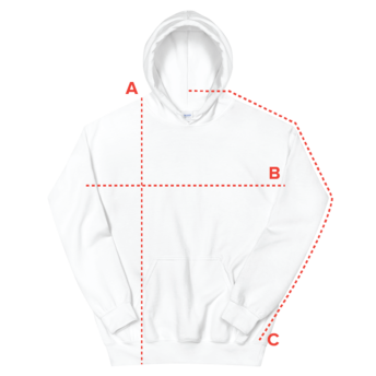 Hoodie Product measurements