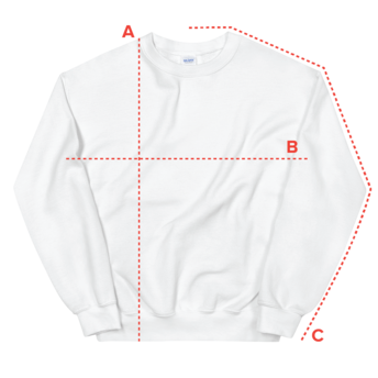 Sweatshirt Product measurements