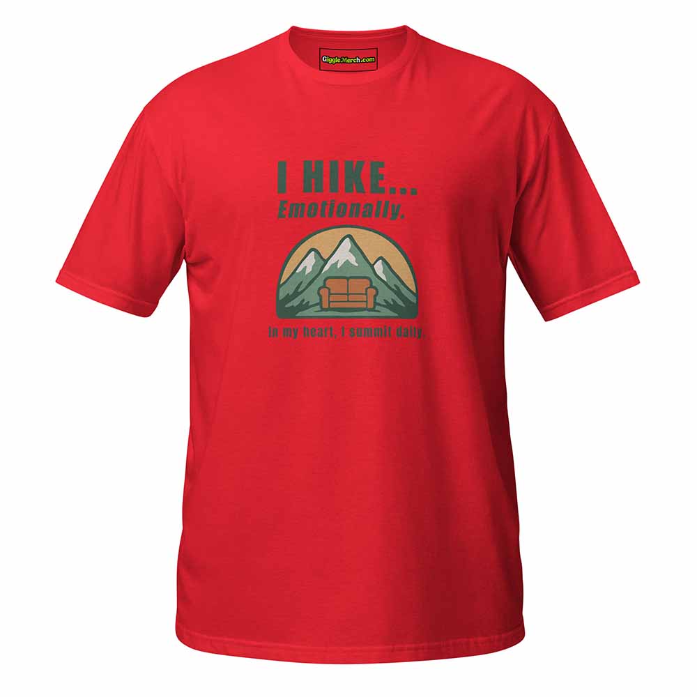 I Hike... Emotionally T-shirt red