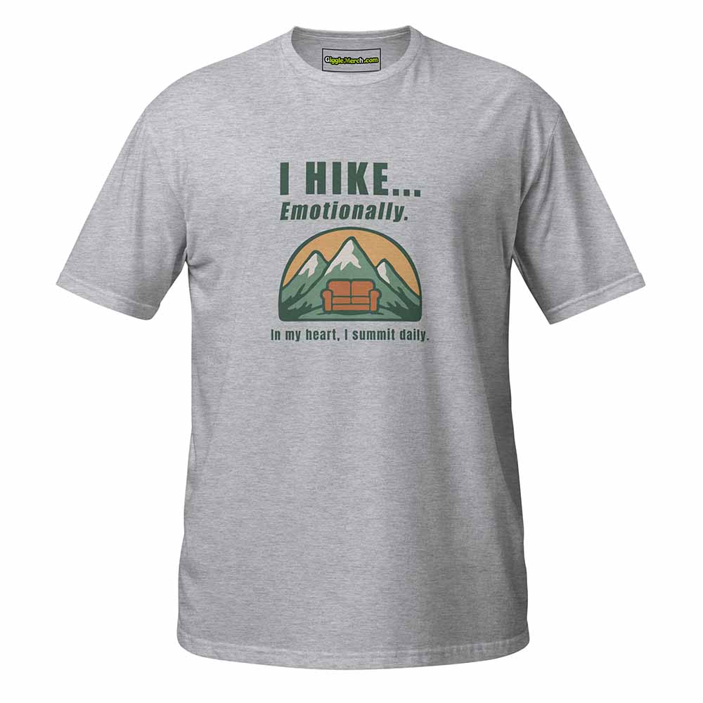 I Hike... Emotionally T-shirt sport grey