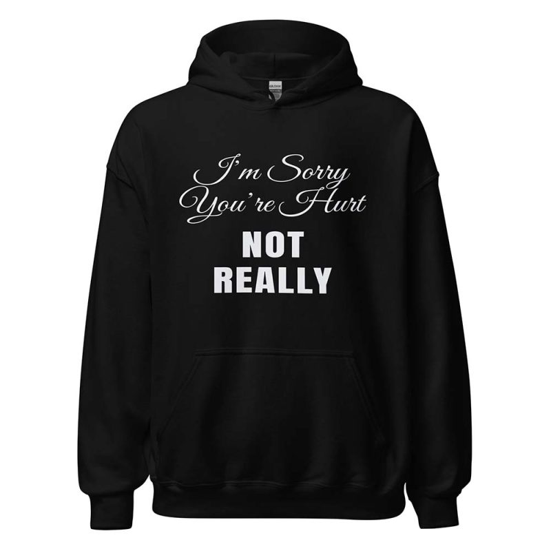 I’m Sorry You’re Hurt… Not Really Hoodie black