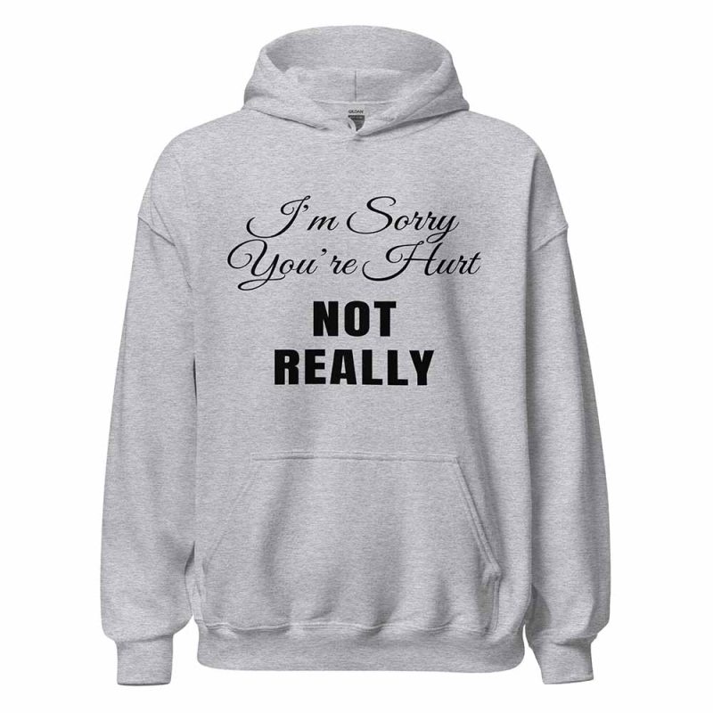 I’m Sorry You’re Hurt… Not Really Hoodie sport grey