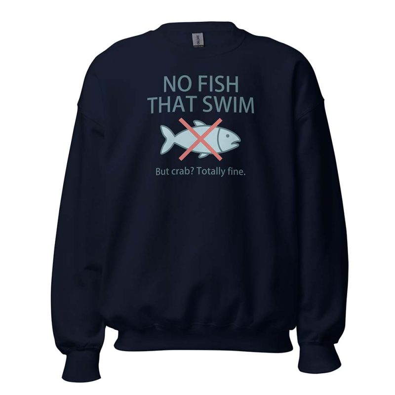 No Fish That Swim Sweatshirt navy