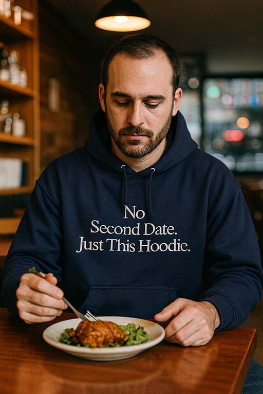 No Second Date. Just This Hoodie