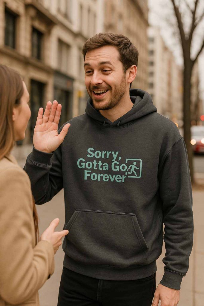 Sorry Gotta Go… Forever Hoodie