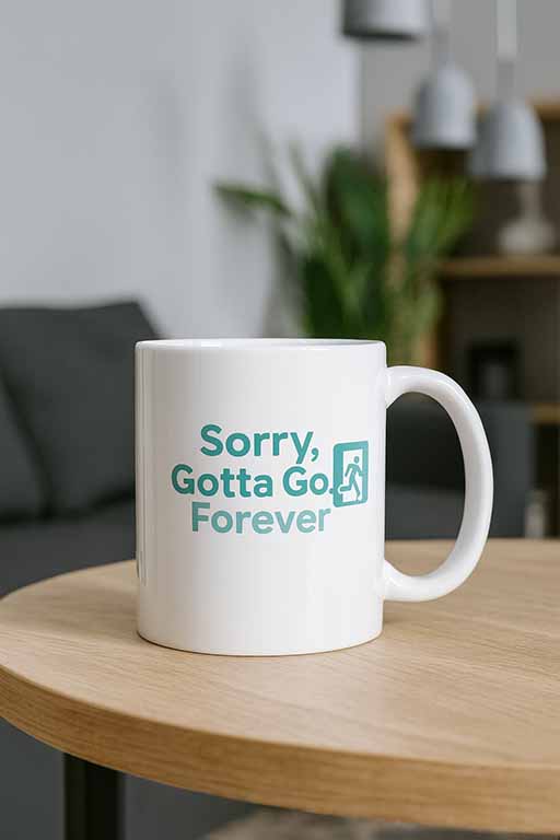 Sorry, Gotta Go… Forever Mug