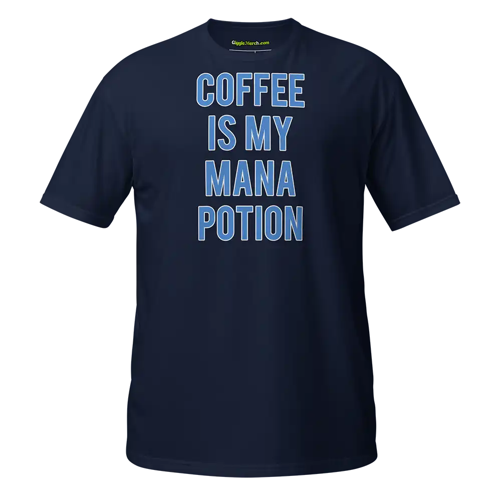 Coffee Is My Mana Potion T-shirt navy