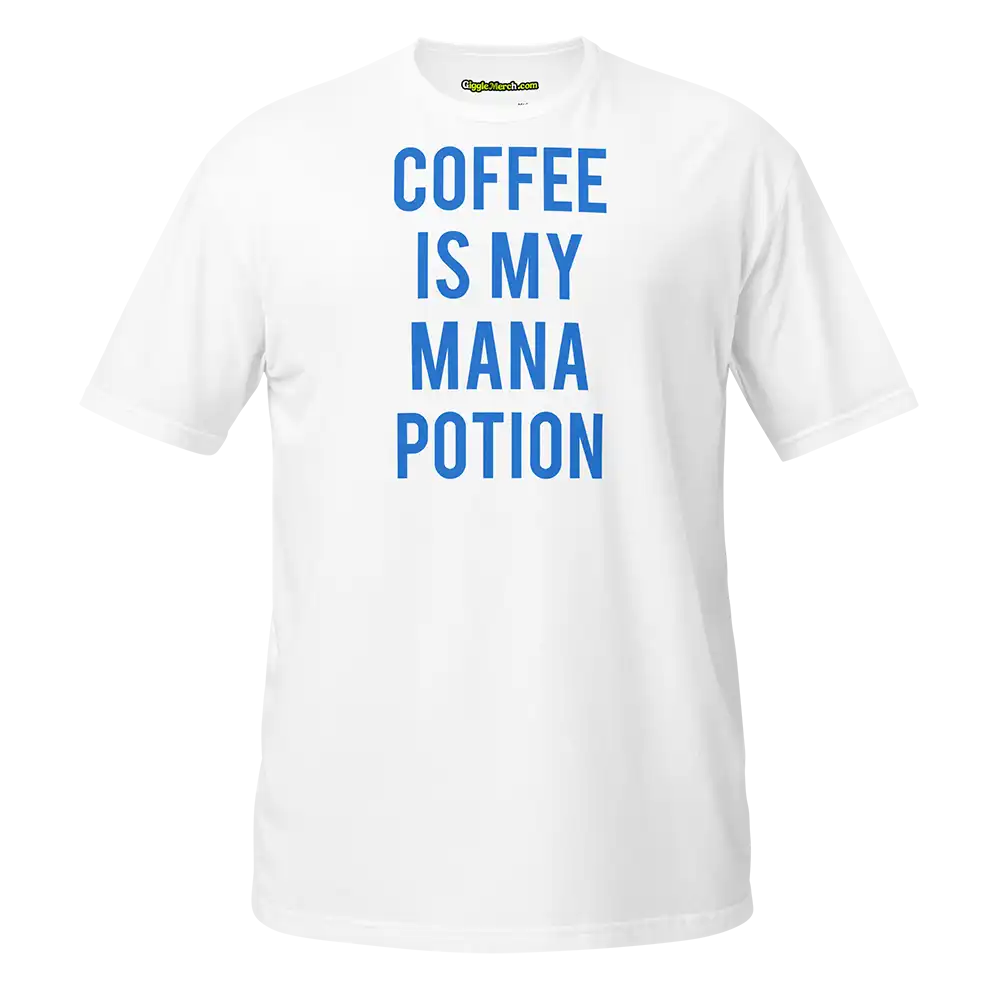 Coffee Is My Mana Potion T-shirt white