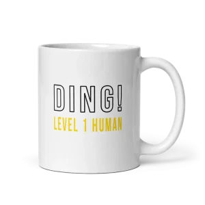 Ding! Level Up Personalized Birthday Mug 11oz
