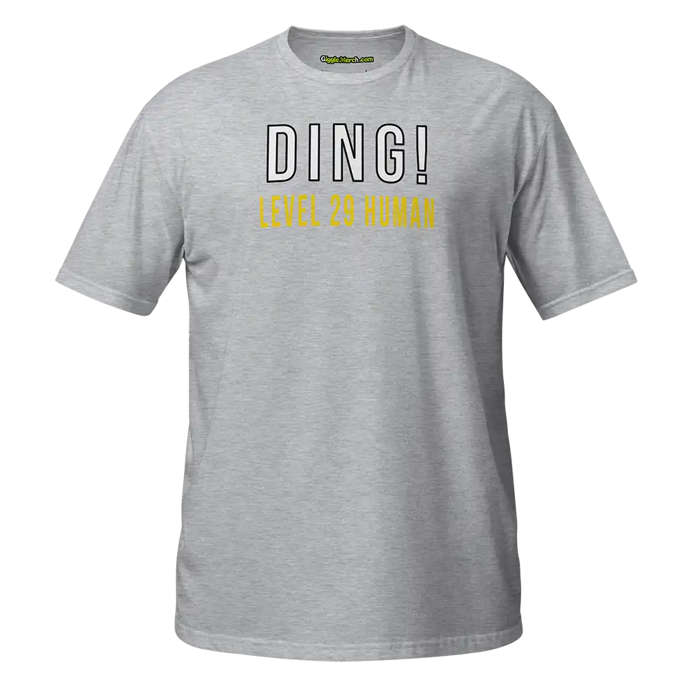 Ding! Level Up Personalized Birthday T-shirt grew