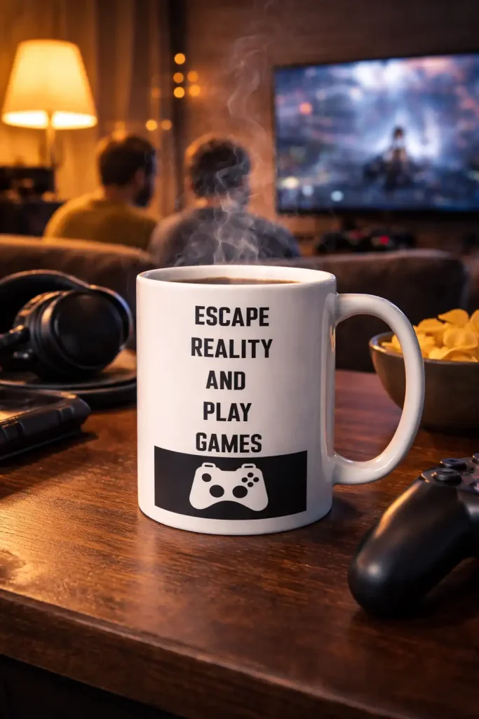 Escape Reality and Play Games Mug