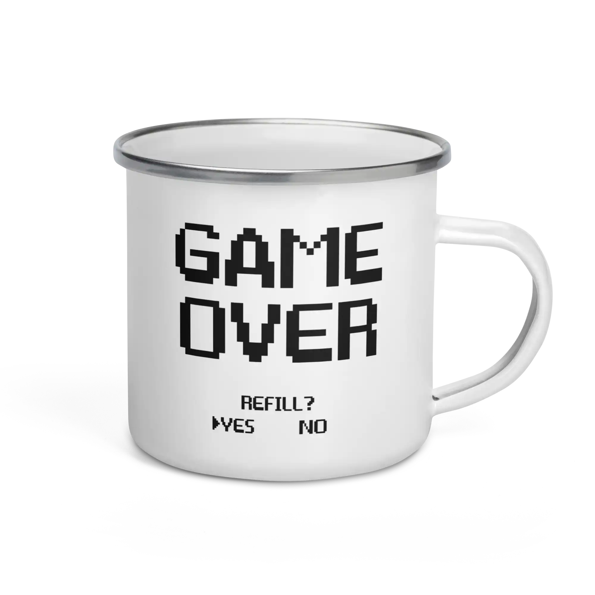 Game Over Refill enamel mug 12oz