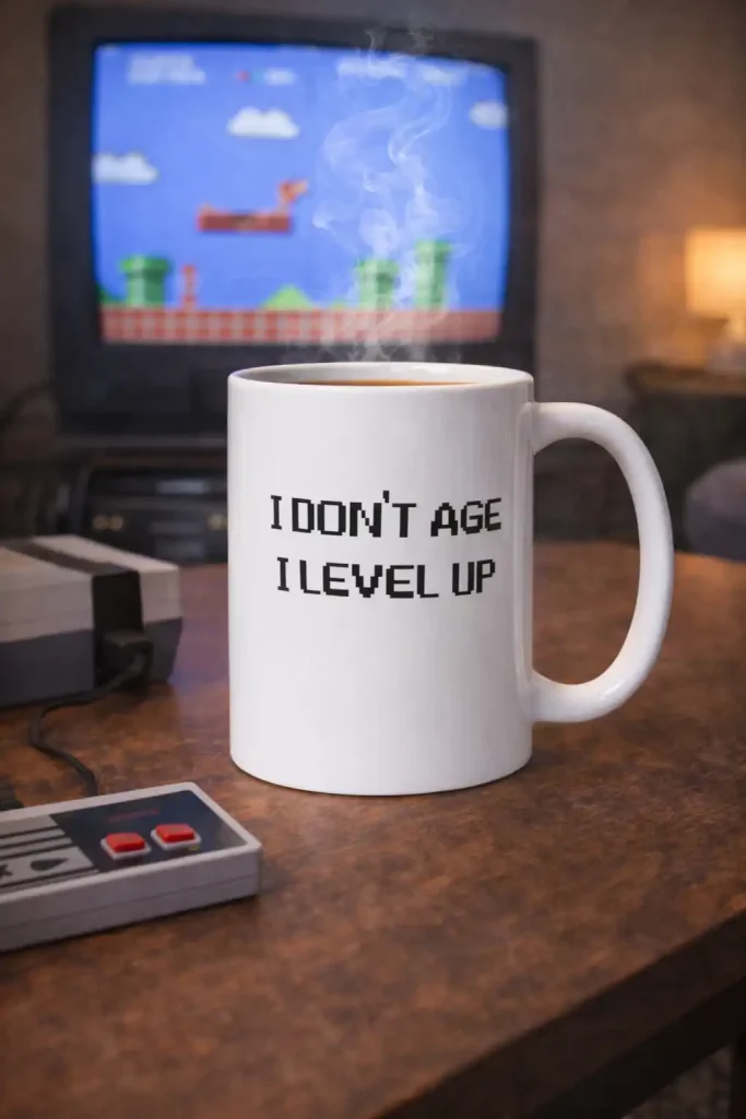 I Don't Age I Level Up Mug