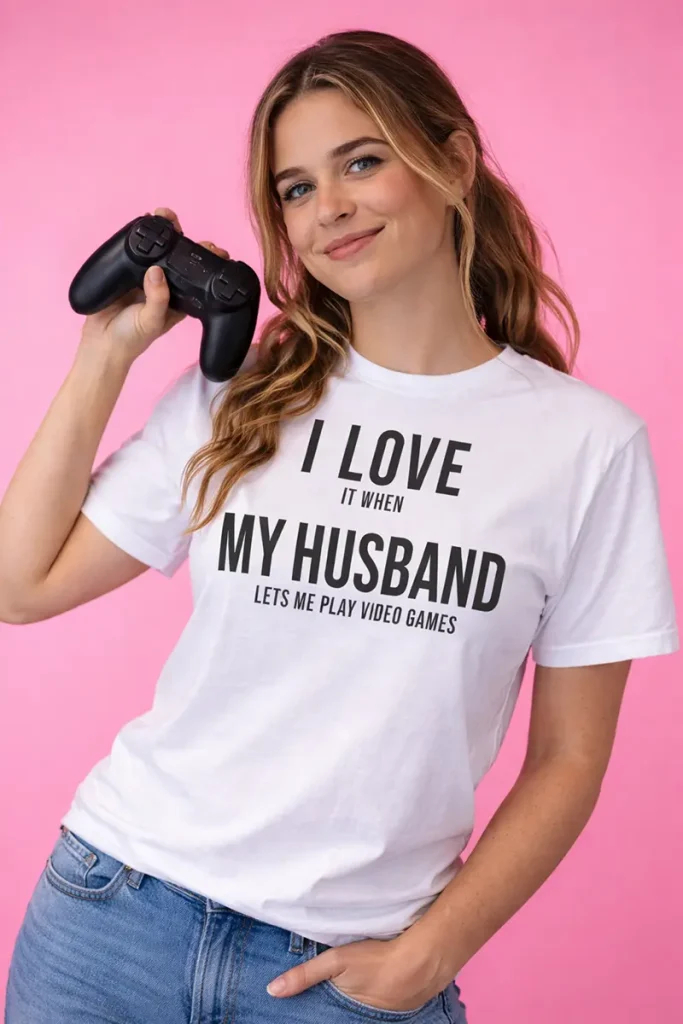 I Love it when My Husband lets me play video games T shirt
