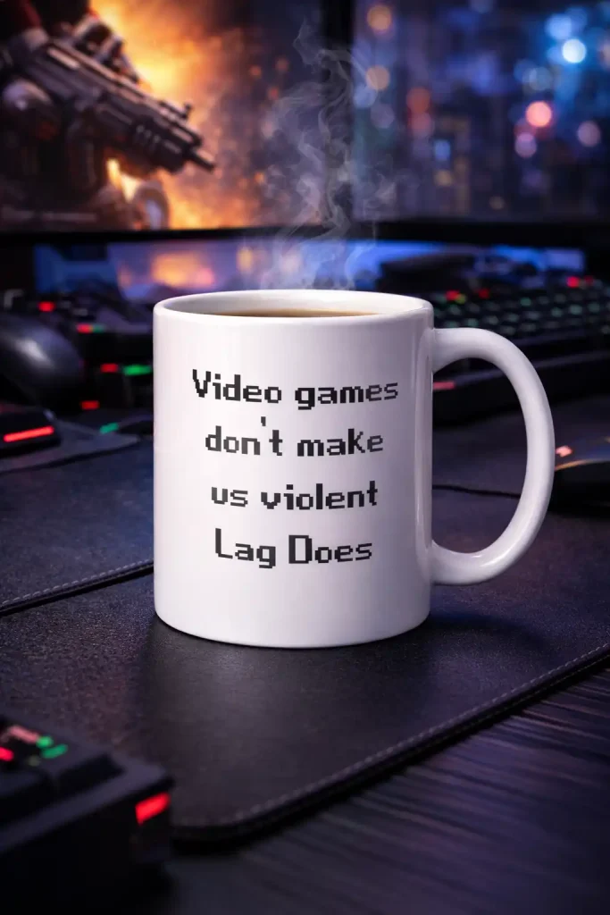 Video Games Don't Make Us Violent Lag Does Mug