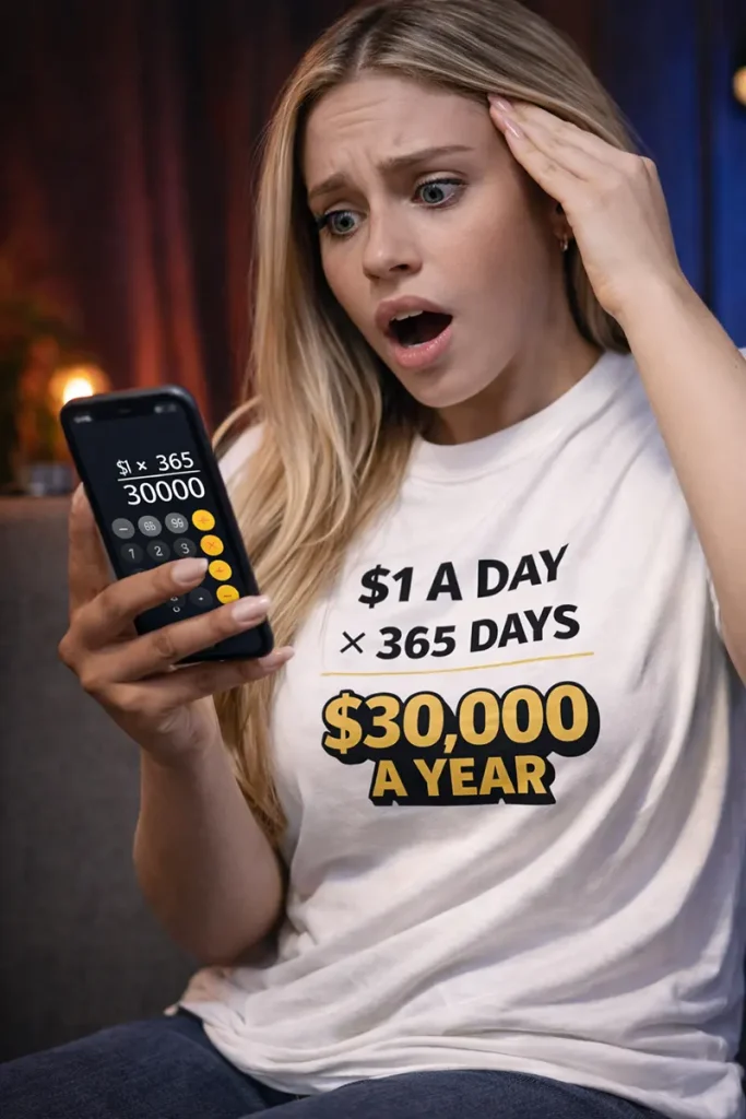 1 Dollar a Day 30000 a Year t shirt
