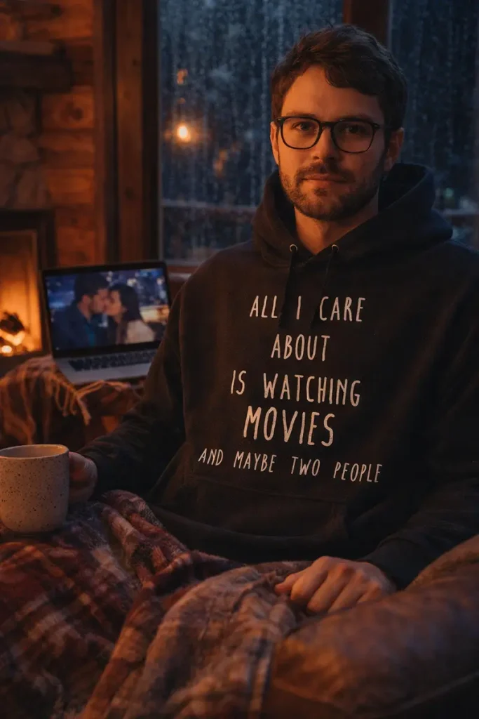 All I Care About Is Watching Movie And Maybe Two People Hoodie