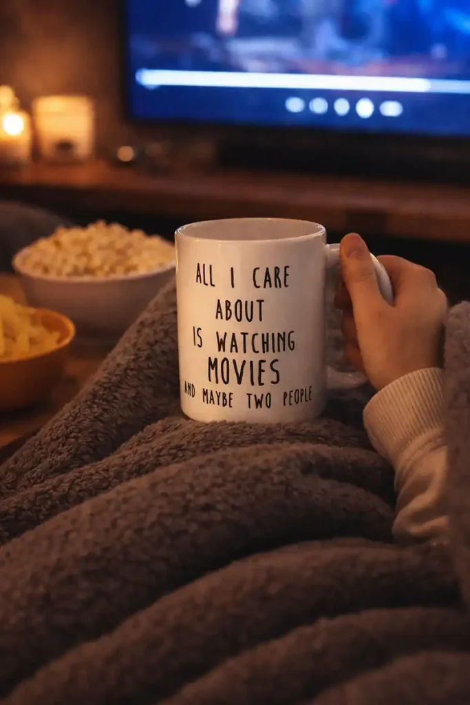 All I Care About Is Watching Movie And Maybe Two People Mug