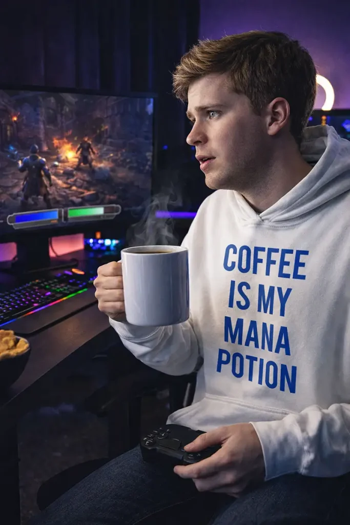 Coffee Is My Mana Potion Hoodie