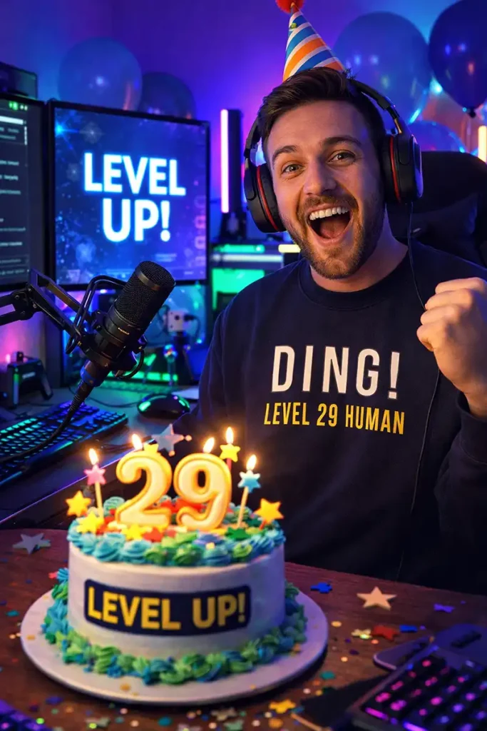 Ding! Level Up Personalized Birthday Sweatshirt Crewneck