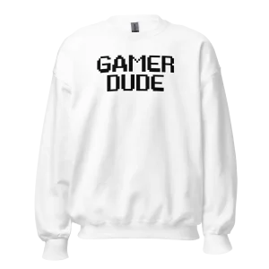 Gamer Dude Sweatshirt white