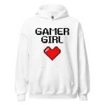 Gamer Girl Hoodie white