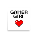 Gamer Girl Poster Square