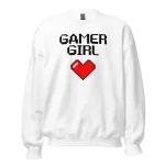 Gamer Girl Sweatshirt white