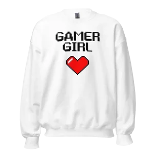 Gamer Girl Sweatshirt white