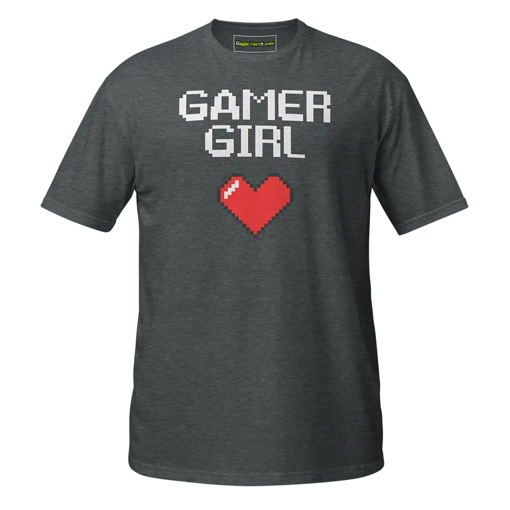 Gamer Girl T-shirt dark heather