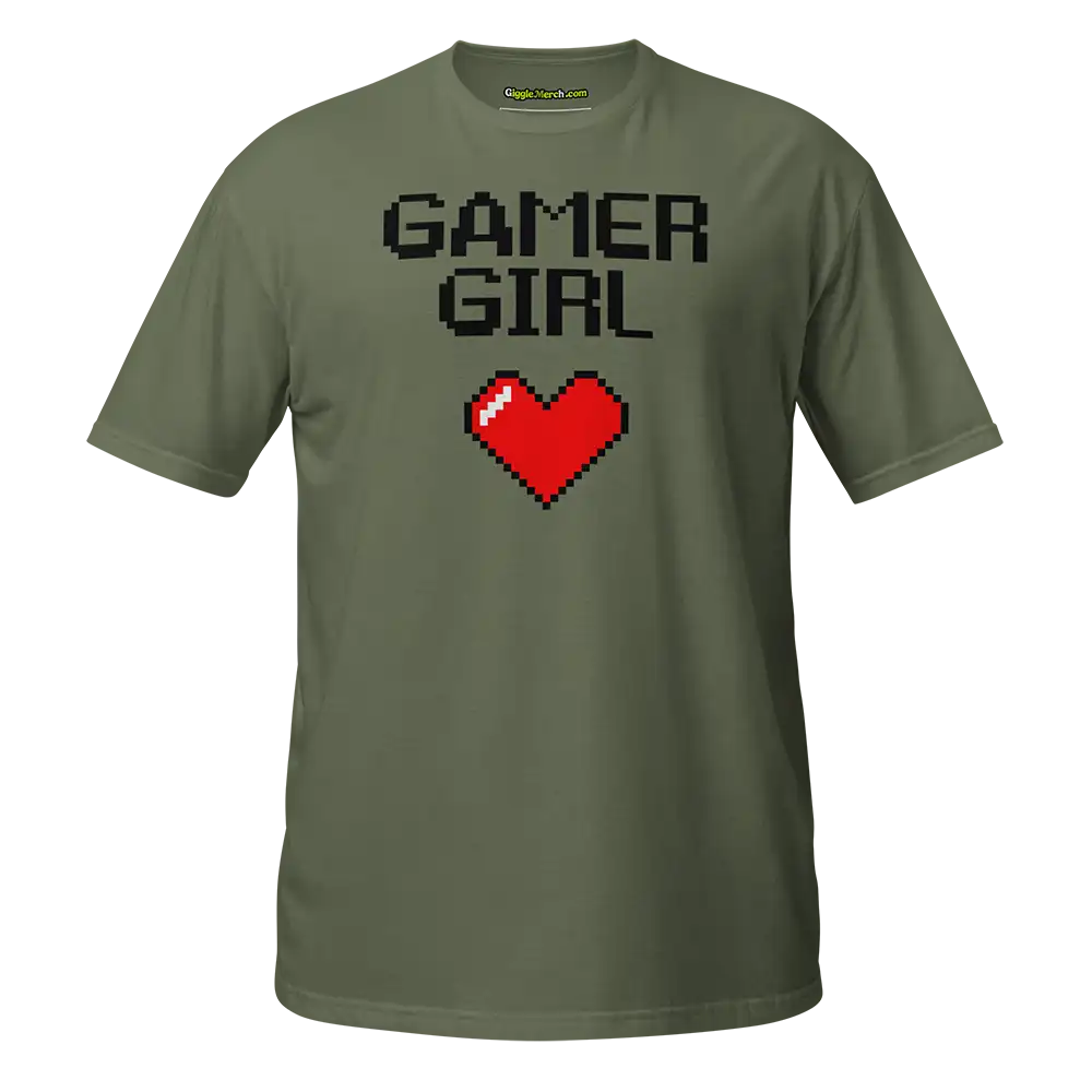 Gamer Girl T-shirt green