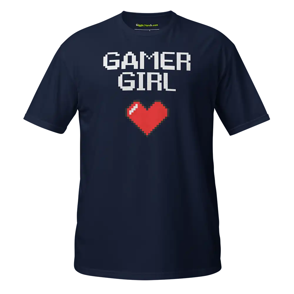 Gamer Girl T-shirt navy