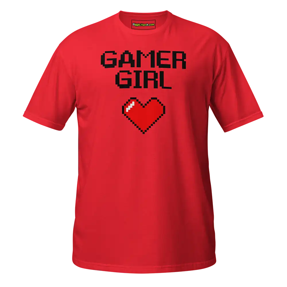 Gamer Girl T-shirt red