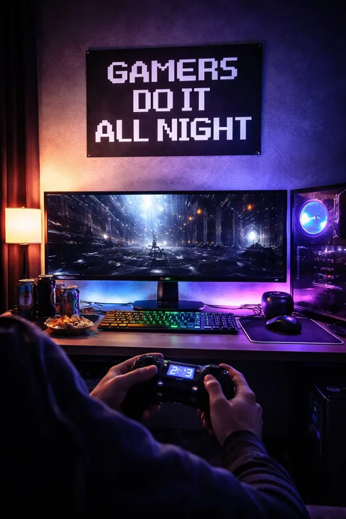 Gamers Do It All Night Poster