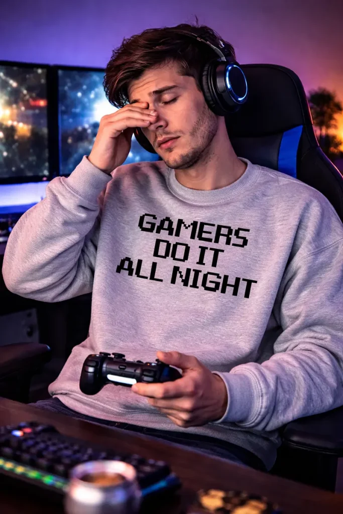 Gamers Do It All Night Sweatshirt Crewneck