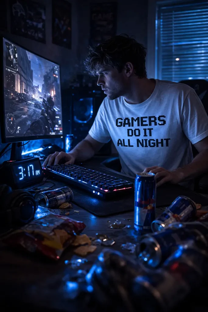 Gamers Do It All Night T shirt