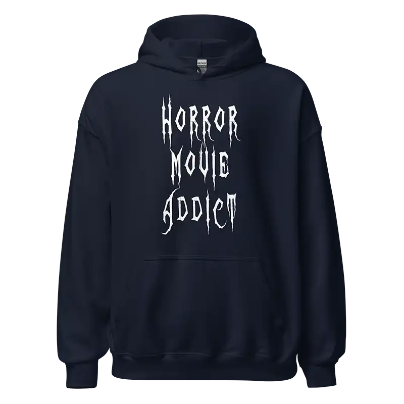 Horror Movie Addict Hoodie navy