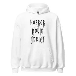 Horror Movie Addict Hoodie white