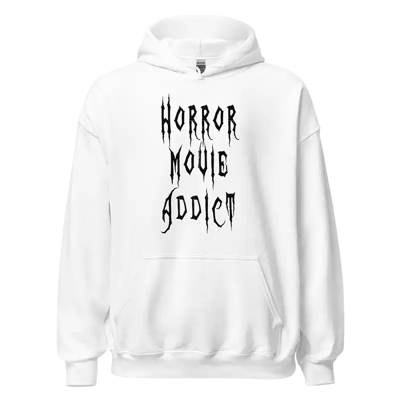 Horror Movie Addict Hoodie white