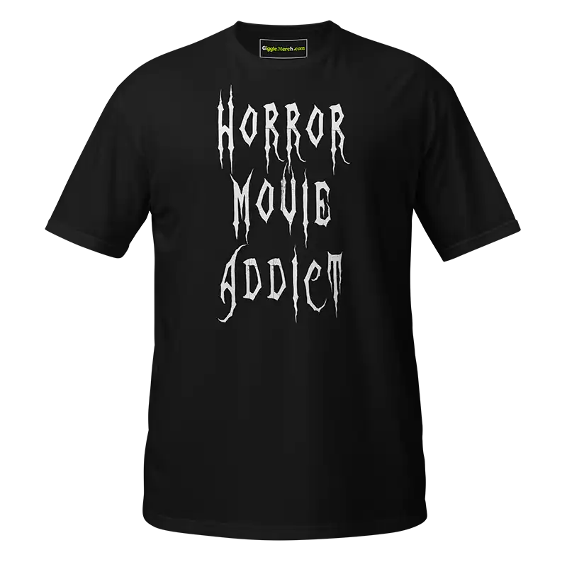 Horror Movie Addict T-shirt black