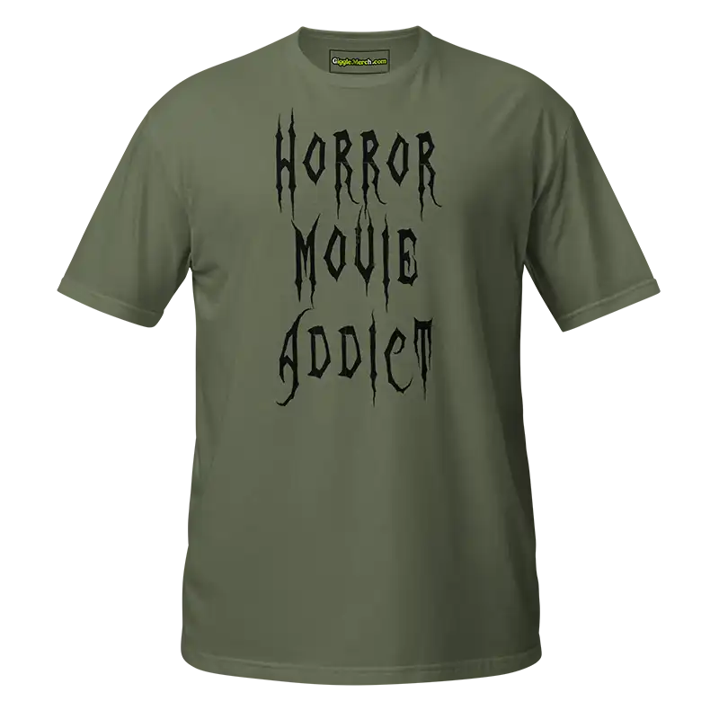 Horror Movie Addict T-shirt green