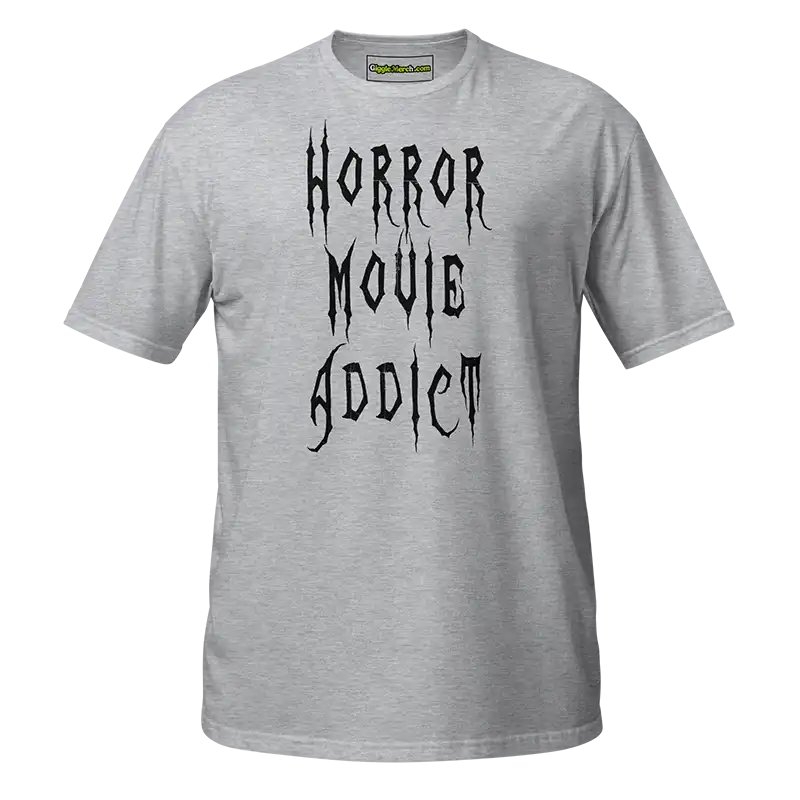 Horror Movie Addict T-shirt grey