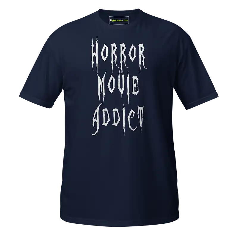 Horror Movie Addict T-shirt navy