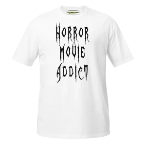 Horror Movie Addict T-shirt white