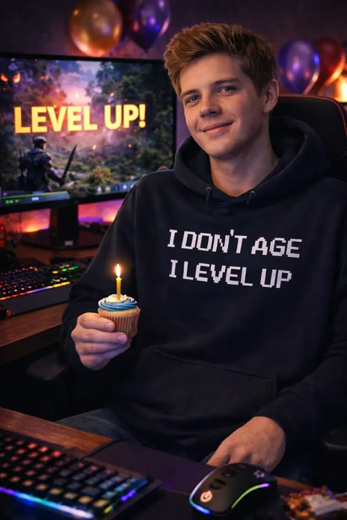 I Don't Age I Level Up Hoodie