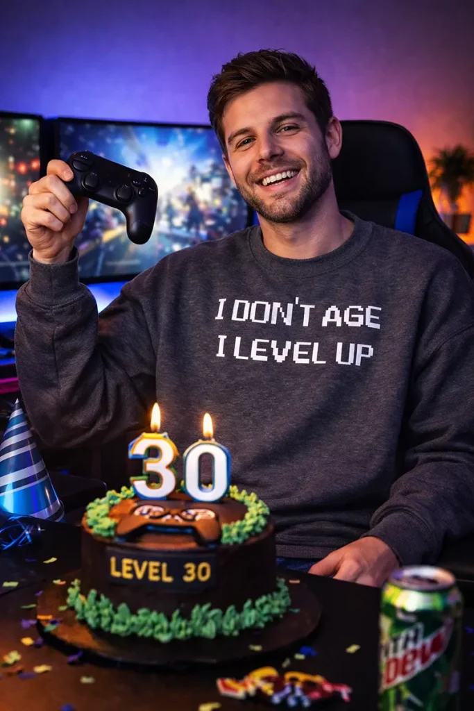 I Don't Age I Level Up Sweatshirt Crewneck