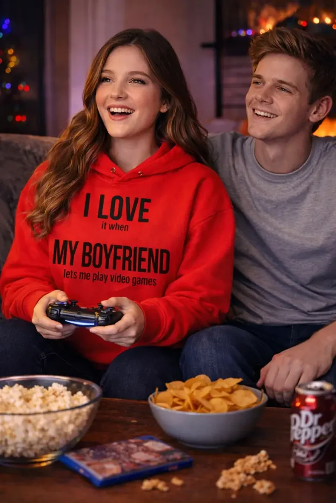 I Love It When My Boyfriend Lets Me Play Video Games Hoodie