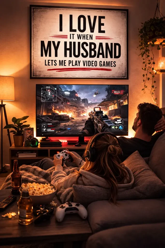 I Love It When My Husband Lets Me Play Video Games Poster