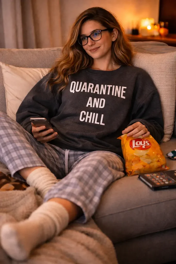 Quarantine and Chill Sweatshirt